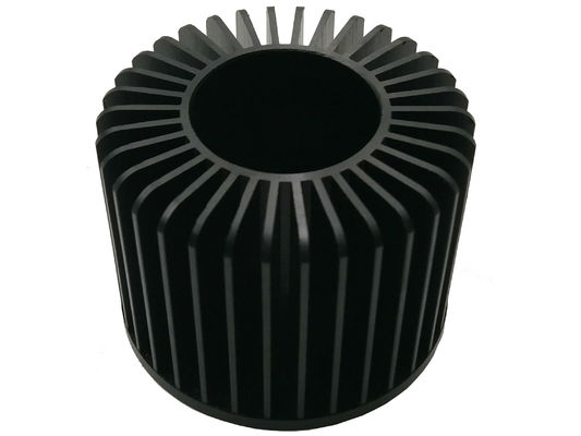 Rustproof Industrial Round Heat Sink , Stable Extruded Aluminum LED Heatsink