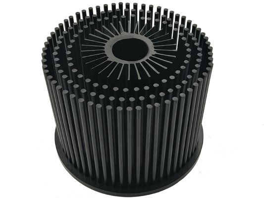 110x80mm Pin Fin Forged Heat Sink Anodizing Surface Treatment
