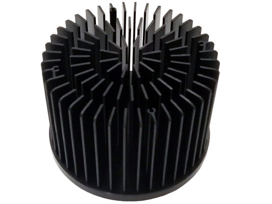 REACH Round LED Forged Heat Sink Durable Black Color Practical