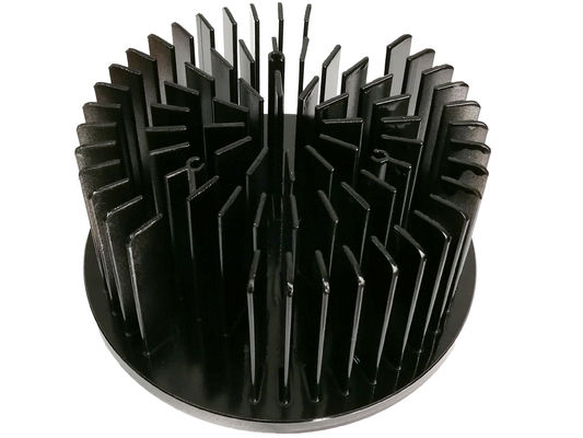Round Antirust Heat Sink Radiator , Practical Extruded Aluminum LED Heatsink
