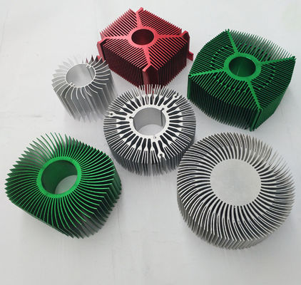 Bending Alloy Aluminum Extrusion Profiles Heat Sink Multipurpose