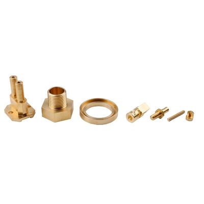 Industrial Brushed Brass Turning Parts , Motorcycle CNC Precision Turning Components