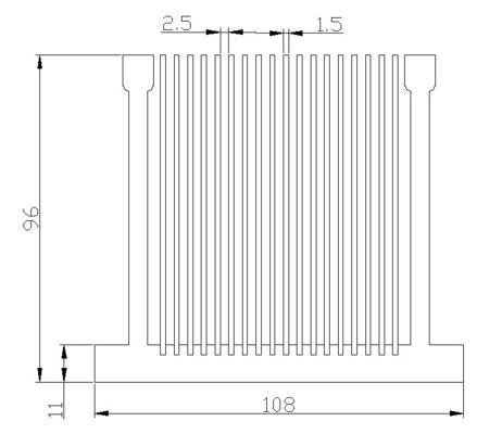 Rustproof Anodized Aluminum Heat Sink , Anticorrosive Aluminium Heatsink Profile