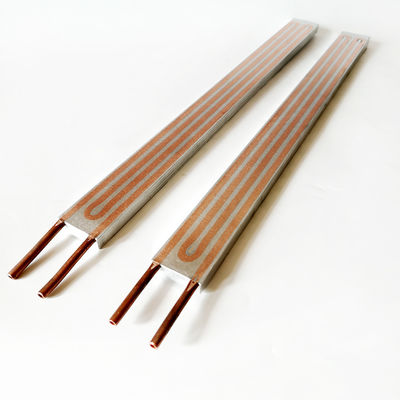 40x480x12mm Radiator Heat Sink Cold Plate With Embedded Cooper Tubes