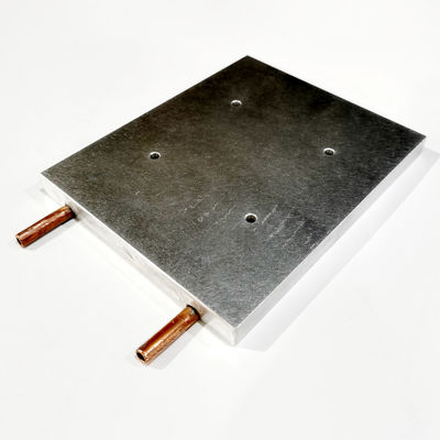 Embedded Cooper Radiator Heat Sink Plate For Water Cooling 120x12x150mm