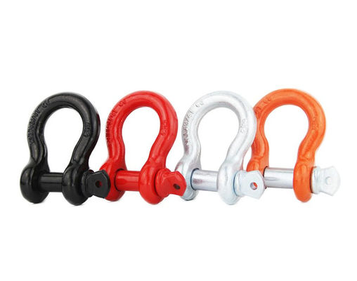 Forged Alloy Steel Bow Type Shackle Heavy Duty Galvanized Surface