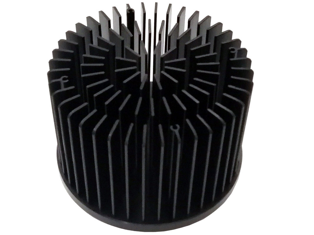 REACH Round LED Forged Heat Sink Durable Black Color Practical