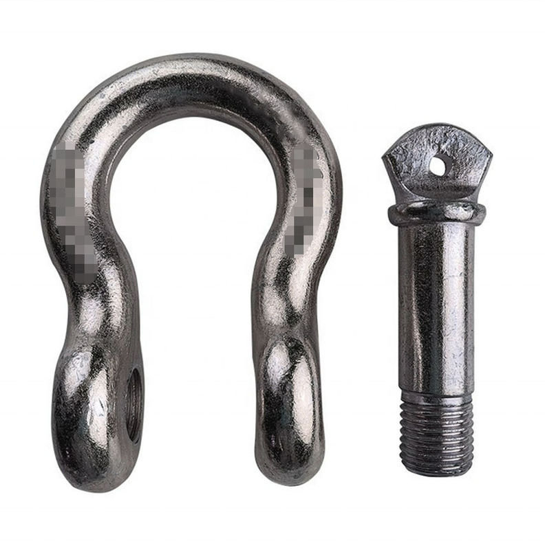 ISO9001 Durable D Shackle Screw Pin Type Heavy Duty Stainless Steel